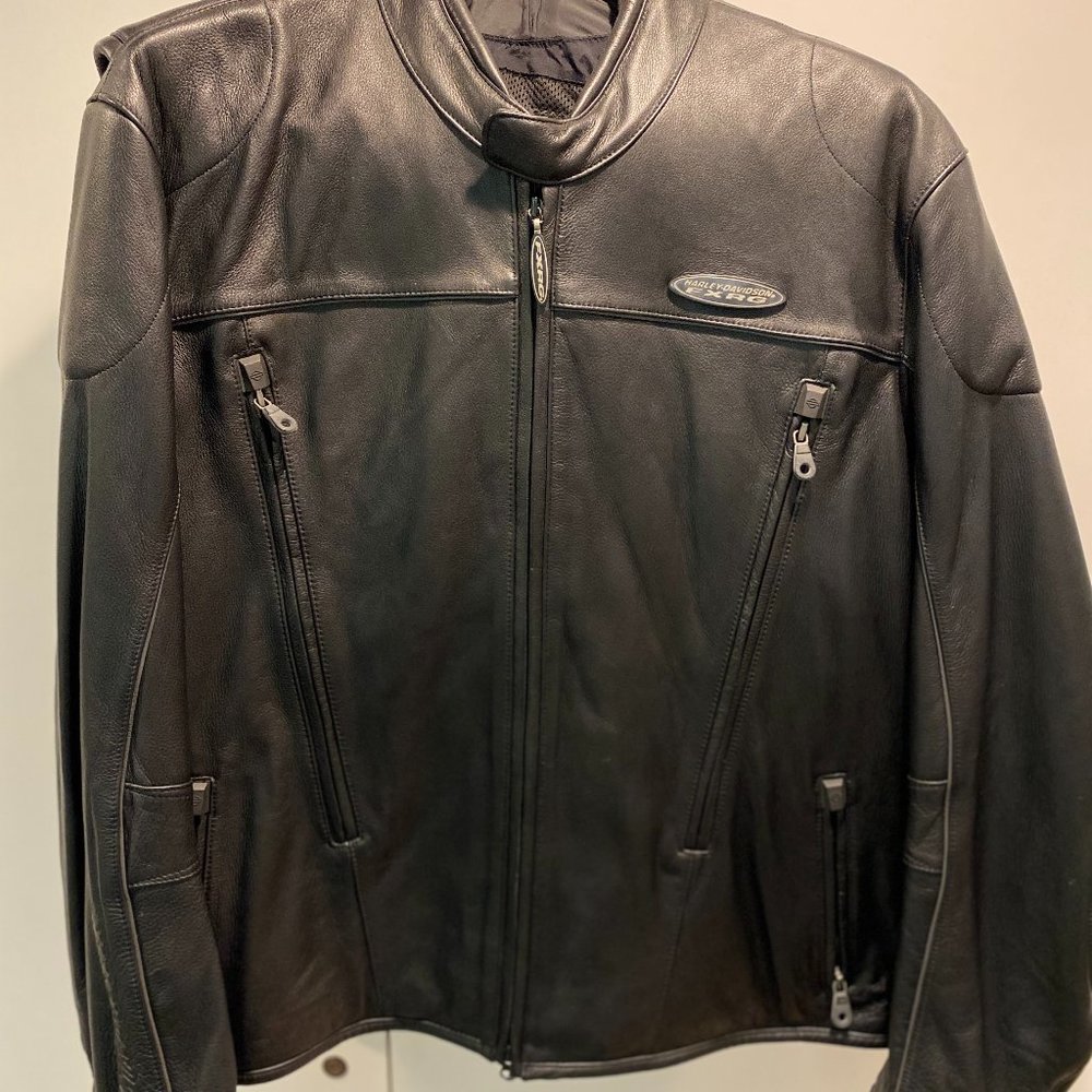 HARLEY DAVIDSON MENS XXL LEATHER RIDING JACKET